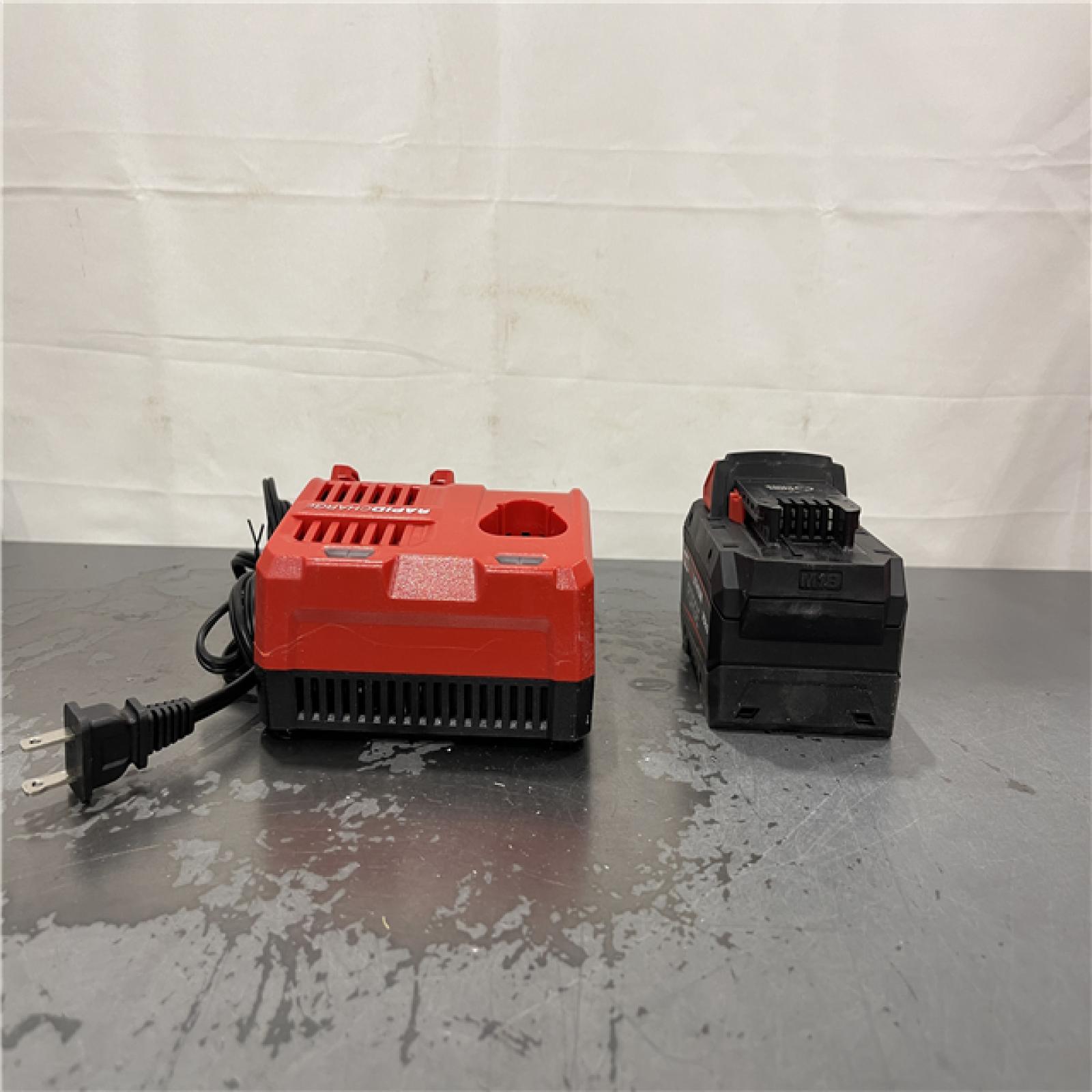 AS-IS- Milwaukee M18 18-Volt Lithium-Ion REDLITHIUM FORGE Starter Kit with 8.0Ah Battery and Rapid Charger