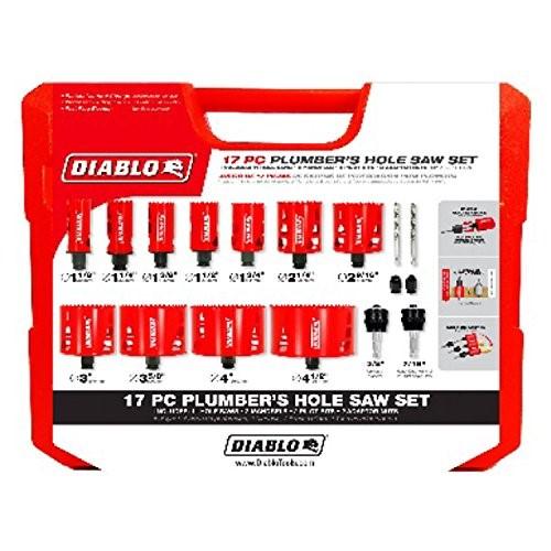 New! - Plumber's Bi-Metal Hole Saw Set (17-Piece)