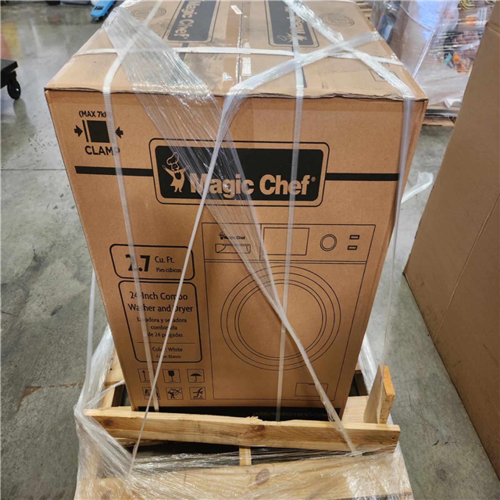 Phoenix NEW Magic Chef 23.4 in. 2.7 cu. ft. White All in One Ventless and Washer Dryer Combo (SEALED)