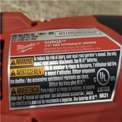 AS-IS  Milwaukee FUEL SURGE 18V Lithium-Ion Brushless Cordless 1/4 in. Hex Impact Driver (Tool-Only)