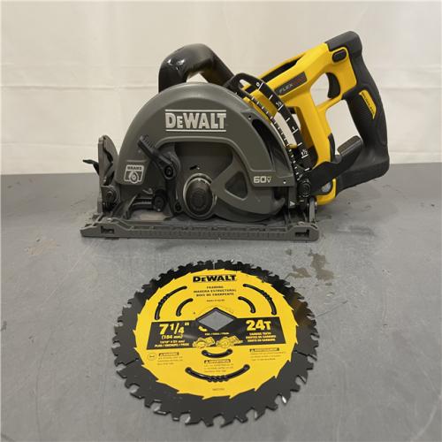AS-IS - DEWALT FLEXVOLT 60V MAX Cordless Brushless 7-1/4 in. Wormdrive Style Circular Saw