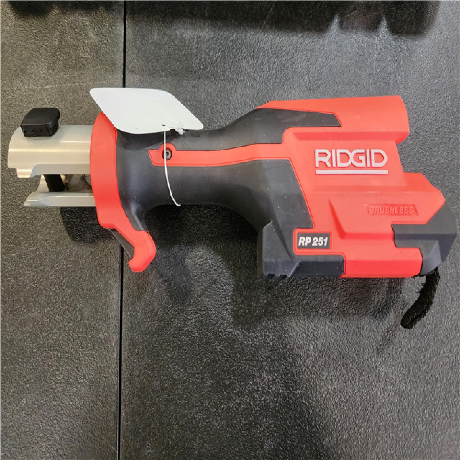 Phoenix NEW RIDGID RP 251 Stainless Steel Press Tool Kit Includes 3-ProPress Jaws (1/2  3/4  1 in.)  2-12V Batteries  Charger Plus Case