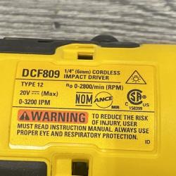 AS-IS DEWALT Atomic 20V Max Lithium-Ion Brushless Cordless Compact 1/4 in. Impact Driver Kit