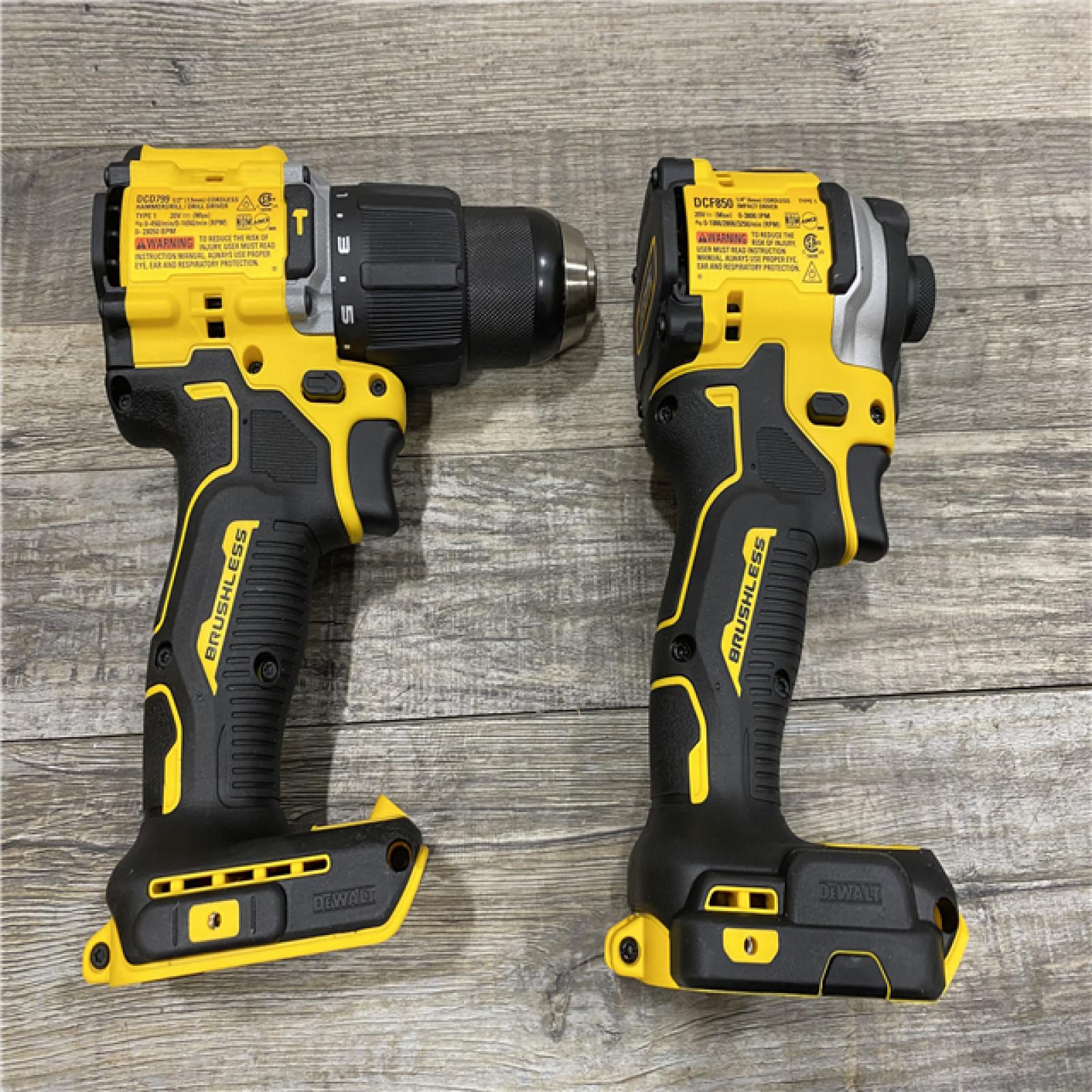 AS-IS DEWALT ATOMIC 20V MAX Lithium-Ion Cordless 2-Tool Combo Kit