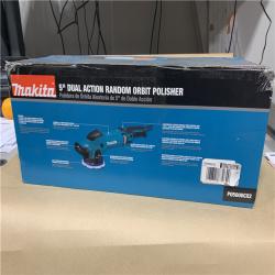 AS-IS - Makita 5 in. Dual Action Random Orbit Polisher with Foam Pads and Bag
