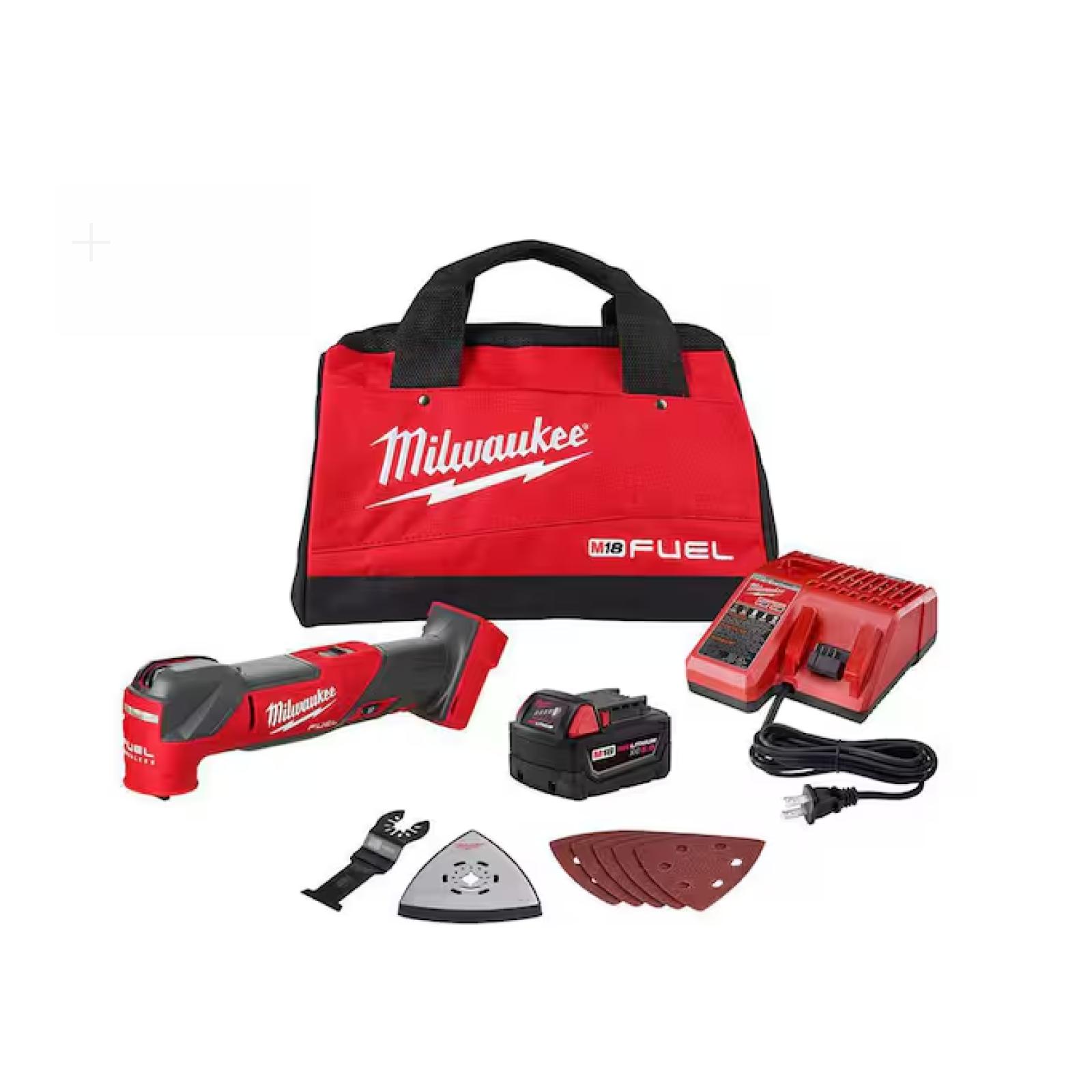 NEW! Milwaukee FUEL 18V Lithium-Ion Cordless Brushless Oscillating Multi-Tool Kit