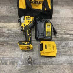 AS-IS DEWALT Atomic 20V Max Lithium-Ion Brushless Cordless Compact 1/4 in. Impact Driver Kit