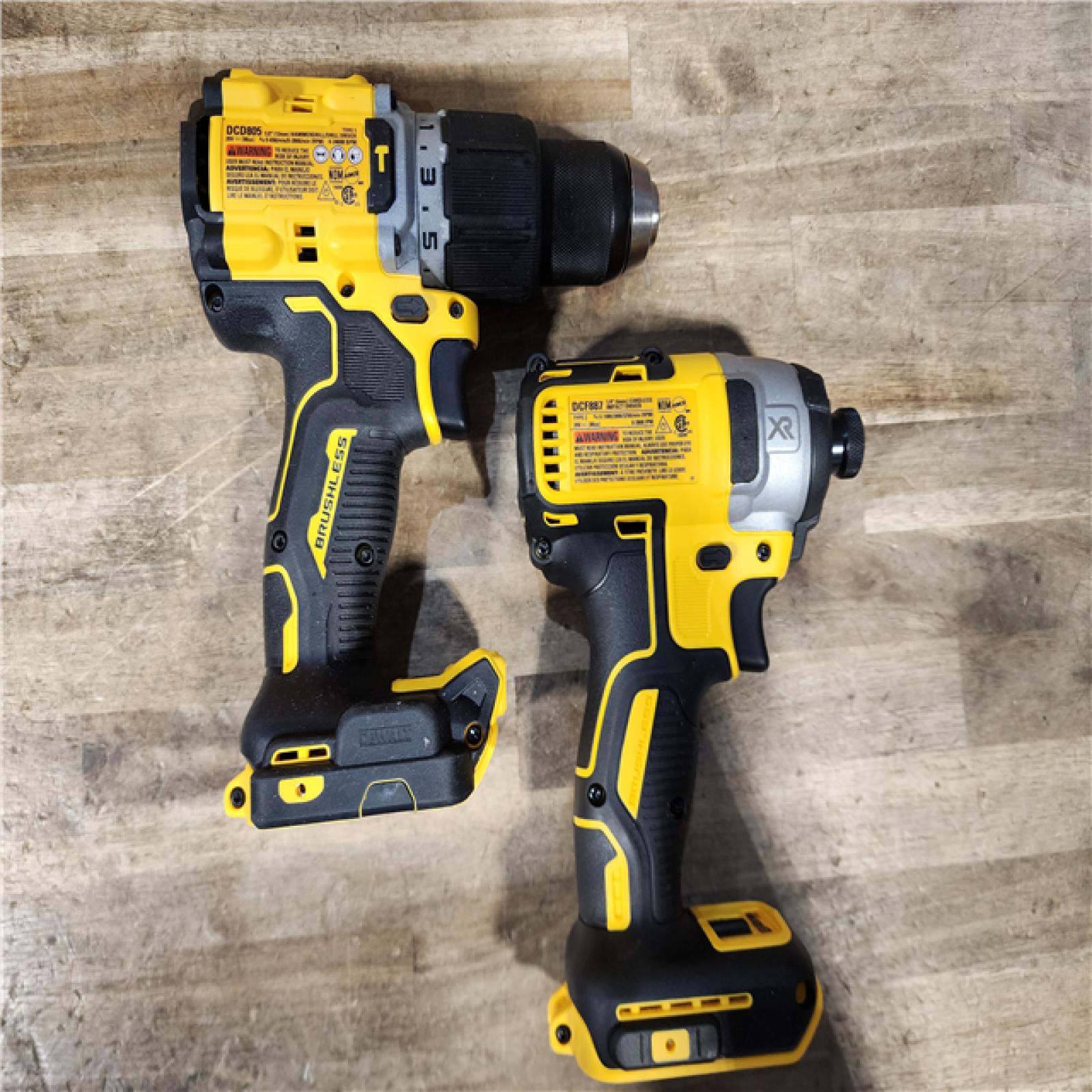HOUSTON LOCATION - AS-IS Dewalt DCK249E1M1 20V MAX XR Brushless Lithium-Ion 1/2 in. Cordless Hammer Drill Driver and Impact Driver Combo Kit with 2 Battery