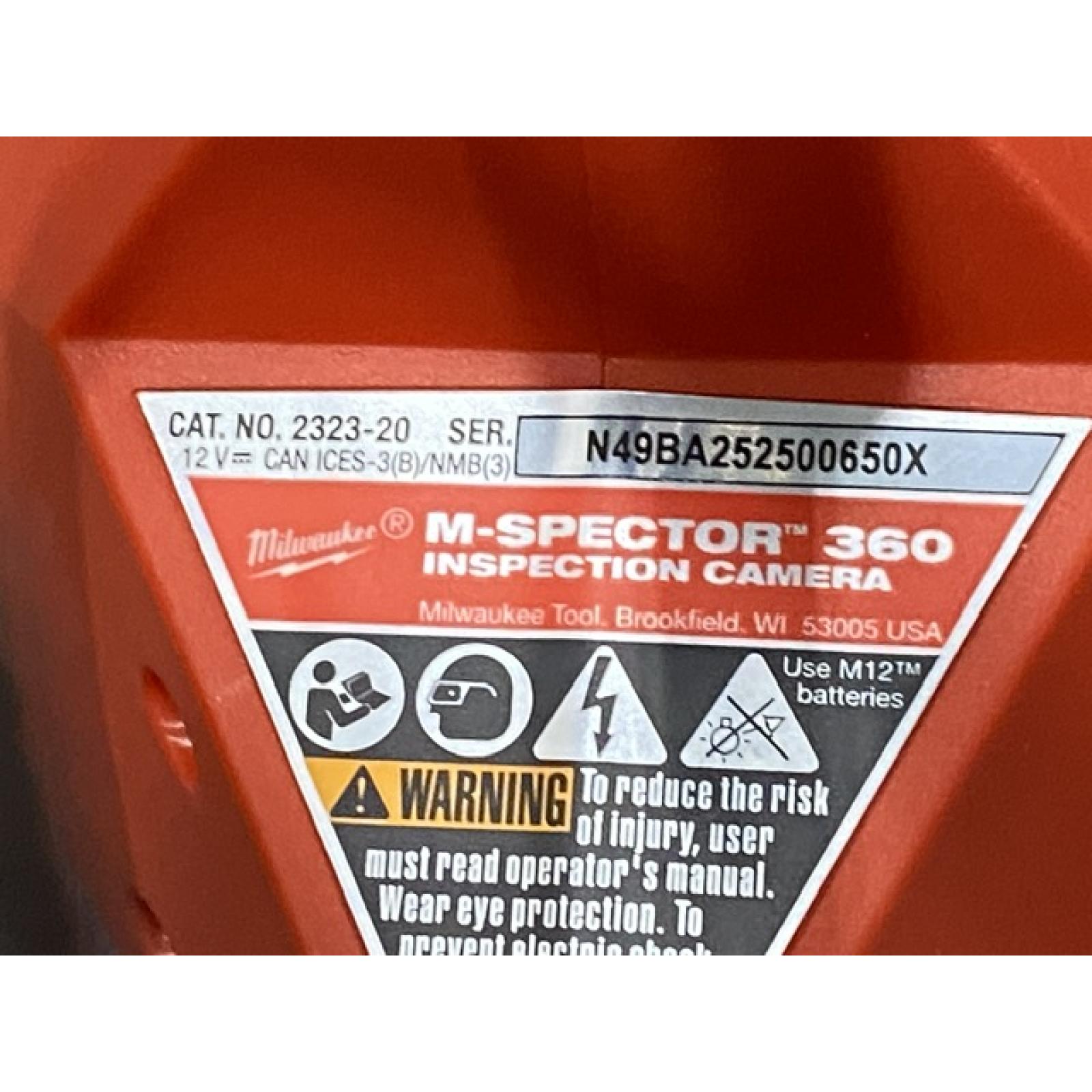 AS-IS Milwaukee 12V Lithium-Ion Cordless M-SPECTOR 360-Degree 4 ft. Inspection Camera Kit