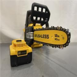 AS-IS - DEWALT 20V MAX Compact 12 Brushless Cordless Chainsaw Kit