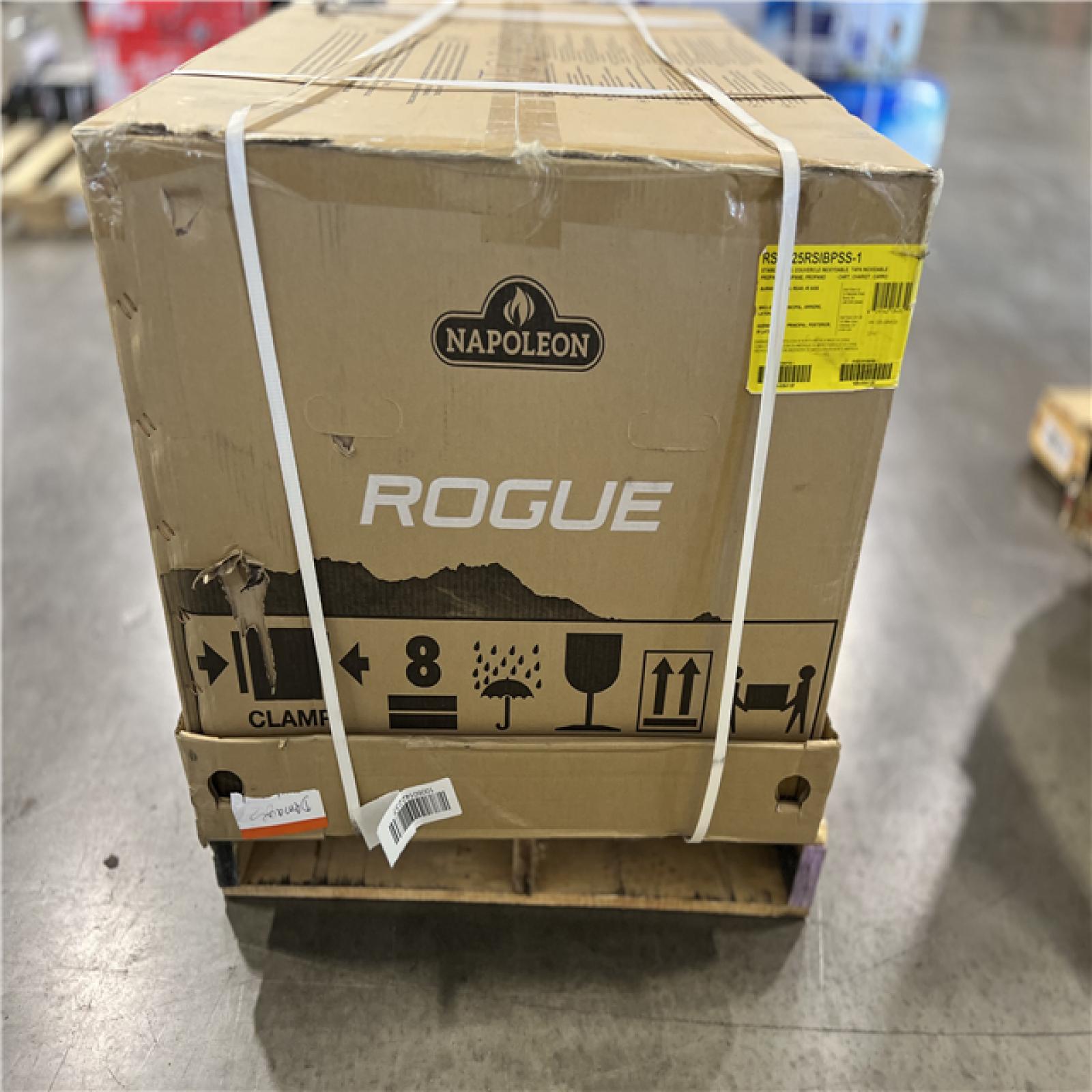 DALLAS LOCATION - NAPOLEON Rogue 4-Burner Propane Gas Grill in Stainless Steel with Infrared Rear and Side Burners