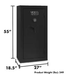 DALLAS LOCATION - Sports Afield 30-Gun Fireproof Electronic Lock Gun Safe  Black