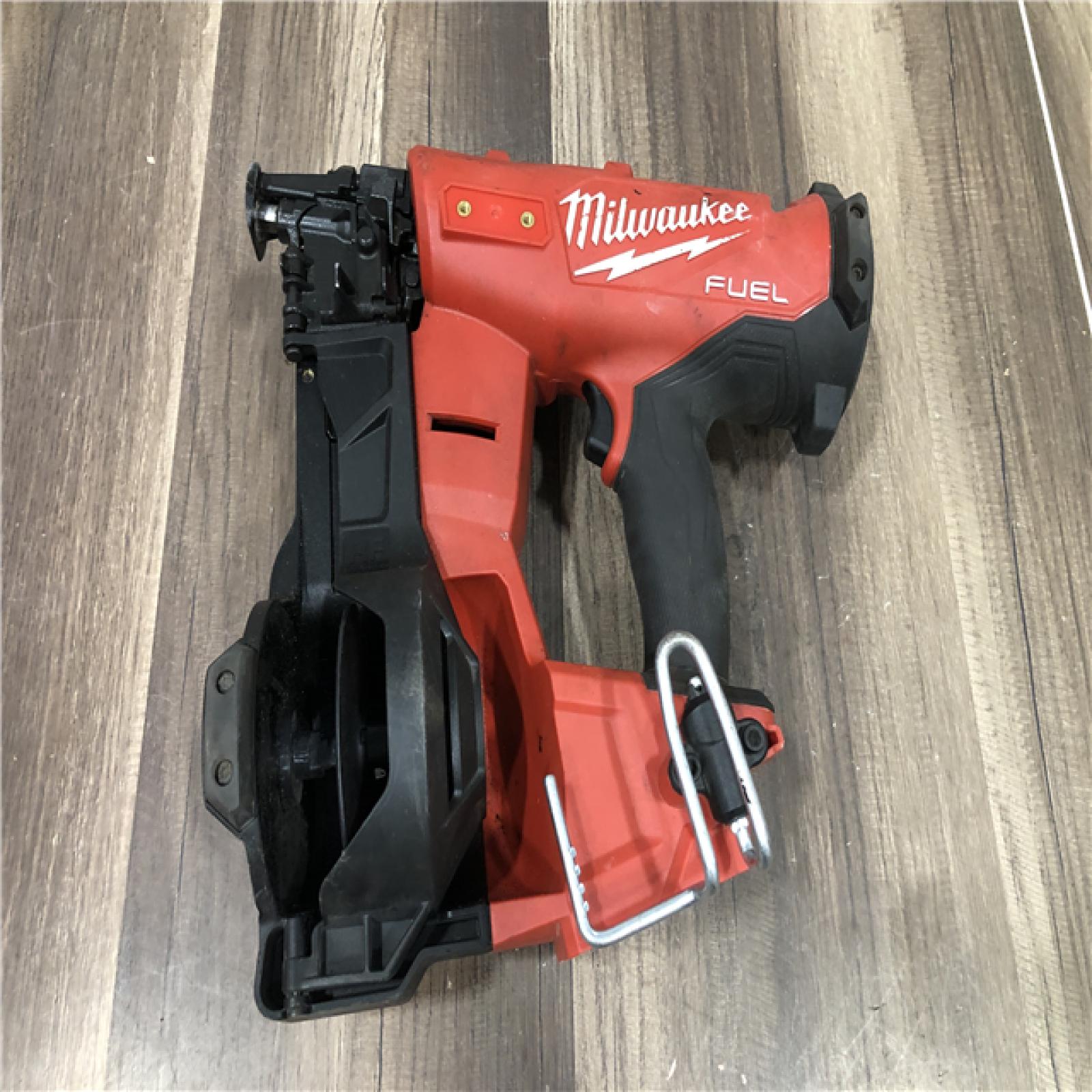 AS-IS Milwaukee FUEL 18-Volt Lithium-Ion Brushless Cordless Coil Roofing Nailer (Tool Only)