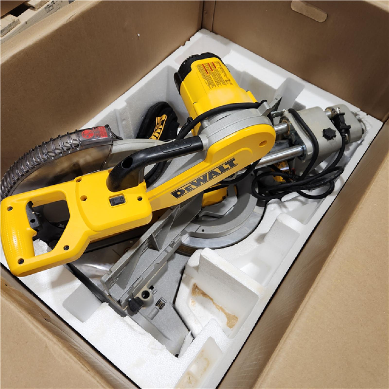 As-Is- DeWALT  12in Double Bevel Sliding Compound Miter Saw