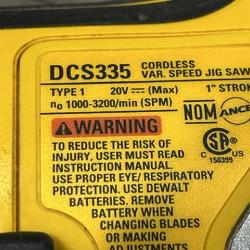 AS-IS DEWALT 20V MAX XR Cordless Barrel Grip Jigsaw (Tool Only)