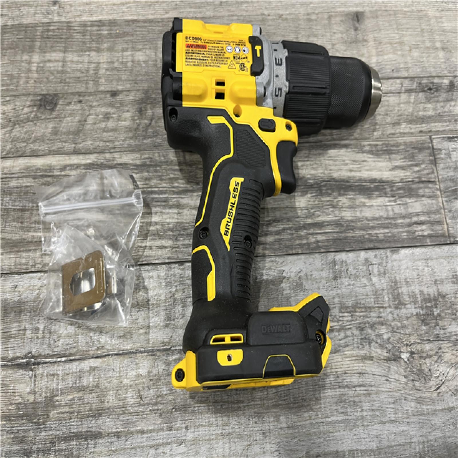 AS-IS DEWALT 20V XR Brushless Cordless 1/2 in. Hammer Drill (Tool-Only)