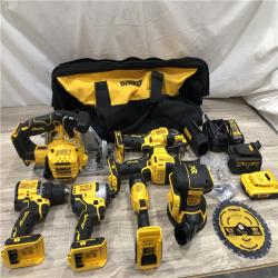 AS-IS DEWALT 20V MAX Lithium-Ion Cordless 7-Tool Combo Kit