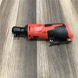 AS-IS Milwaukee M12 12V Lithium-Ion Cordless 3/8 in. Ratchet (Tool-Only)
