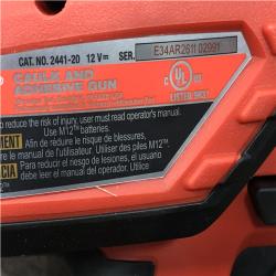 AS-IS Milwaukee 12V Lithium-Ion Cordless 10 oz. Adhesive and Caulk Gun (Tool-Only)
