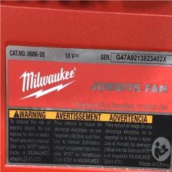 AS-IS - Milwaukee 18-Volt Lithium-Ion Brushless Cordless PACKOUT Jobsite Fan (Tool-Only)