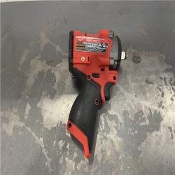 AS-IS- Milwaukee M12 FUEL 12V Lithium-Ion Brushless Cordless Stubby 1/2 in. Impact Wrench (Tool-Only)