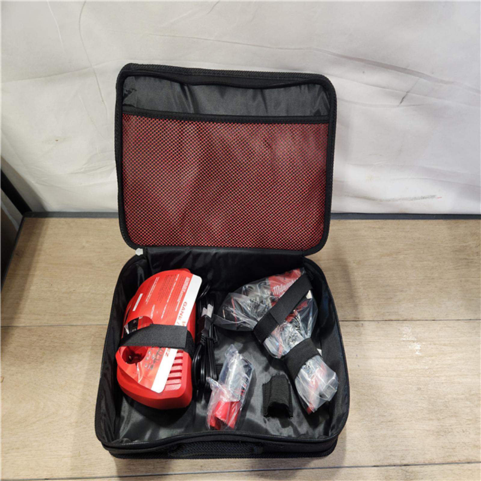 AS-IS- Milwaukee M12 FUEL 12-Volt Lithium-Ion Brushless Cordless 1/2 in. Hammer Drill Kit with 1 Compact 2.0Ah Battery Pack and 1 Charger