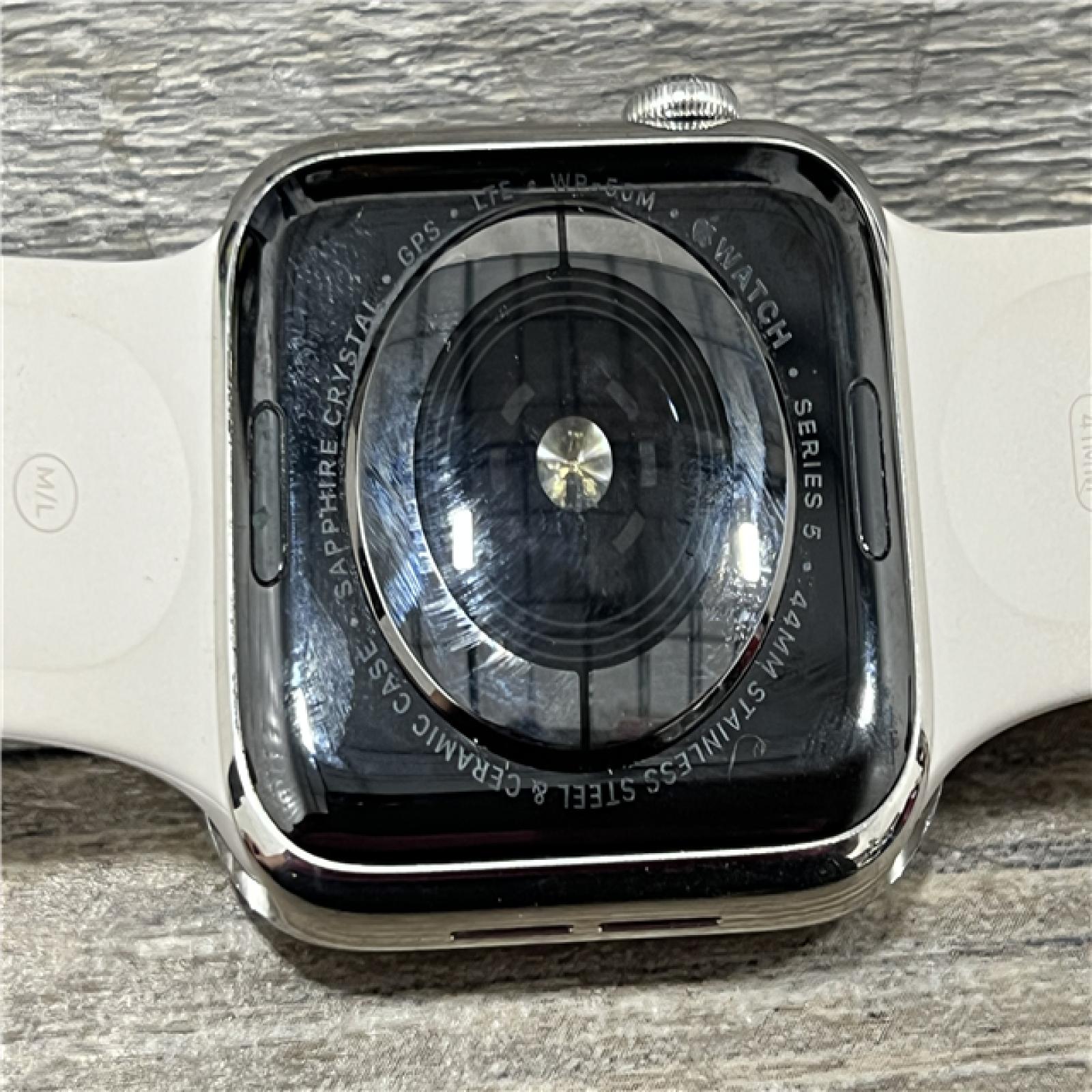 AS-IS  Apple Watch Series 5 44mm (GPS + Cellular) Stainless Steel Case