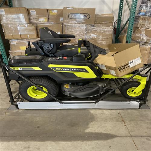 Dallas Location - As-Is RYOBI 80V HP Brushless 42 in. Battery Electric Cordless Zero Turn Riding Mower (2) 80V Batteries (2) 40V Batteries and Charger