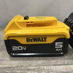 AS-IS DEWALT 20V MAX Lithium-Ion 5.0 Ah Battery and Charger