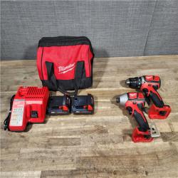 HOUSTON LOCATION - AS-IS Milwaukee M18 Brushed Cordless (2-Tool) Drill/Driver and Impact Driver Kit