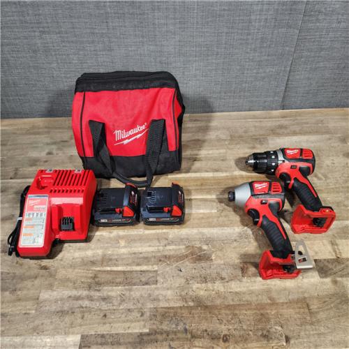 HOUSTON LOCATION - AS-IS Milwaukee M18 Brushed Cordless (2-Tool) Drill/Driver and Impact Driver Kit