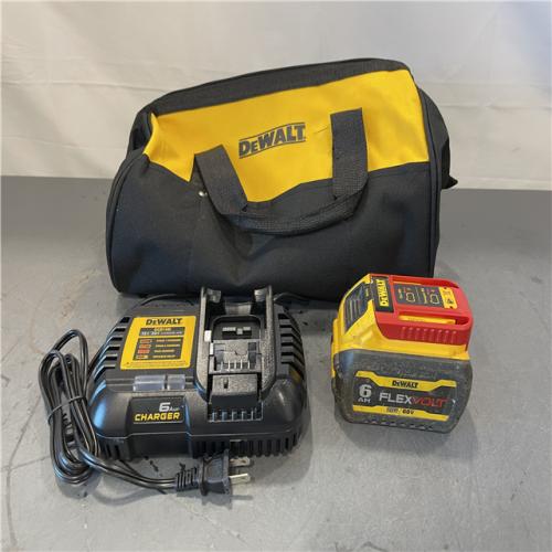 AS-IS - FLEXVOLT 20V/60V MAX Lithium-Ion 6.0Ah Battery Pack with 6 Amp Output Charger