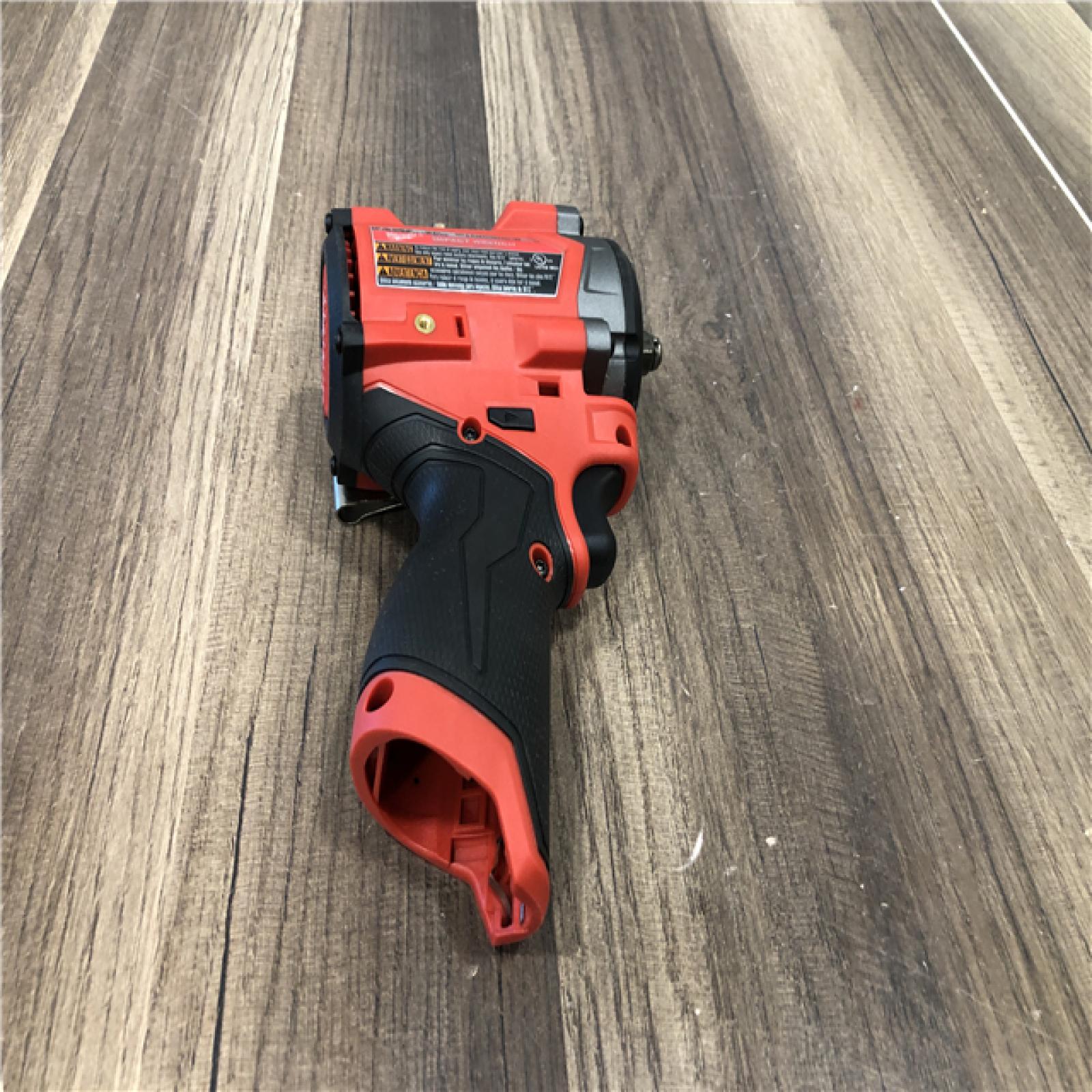 AS-IS Milwaukee FUEL 12V Lithium-Ion Brushless Cordless Stubby 3/8 in. Impact Wrench (Tool-Only)