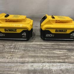 AS-IS DEWALT 20V MAX Premium Lithium-Ion 4.0Ah Battery Pack (2 Pack)