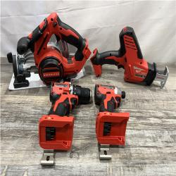 AS-IS Milwaukee 18-Volt Lithium-Ion Brushless Cordless (4-Tool) Combo Kit