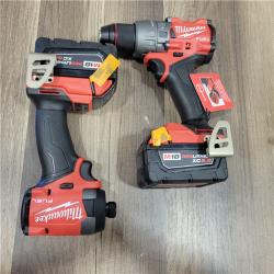 AS-IS Milwaukee M18 FUEL 18V Lithium-Ion Brushless Cordless Hammer Drill and Impact Driver Combo Kit (2-Tool) with 2 Batteries