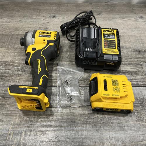 AS-IS DEWALT Atomic 20V Max Lithium-Ion Brushless Cordless Compact 1/4 in. Impact Driver Kit