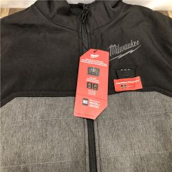 AS-IS Milwaukee Men's Small 12V Lithium-Ion Cordless AXIS Gray Heated Vest Kit