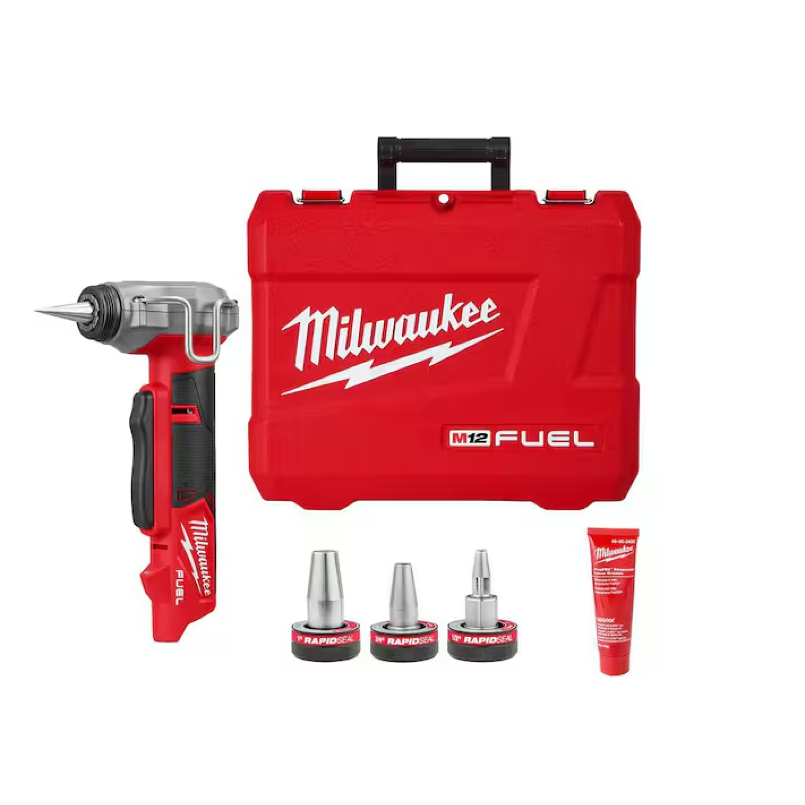 DALLAS LOCATION - NEW! MILWAUKEE M12 FUEL ProPEX Expander Tool with 1/2 in. - 1 in. RAPID SEAL ProPEX Expander Heads