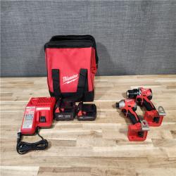 HOUSTON LOCATION - AS-IS Milwaukee 18-Volt Lithium-Ion Brushless Cordless Compact Hammer Drill/Impact Combo Kit