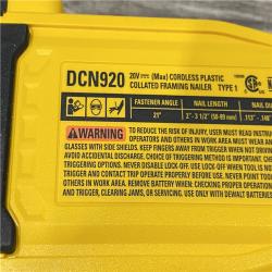 AS-IS DEWALT 20-Volt 21° Cordless Framing Nailer (Tool-Only)