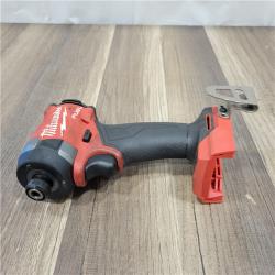 AS-IS   Milwaukee 2953-20 18V Lithium-Ion Brushless Cordless 1/4   Hex Impact Driver Bare Tool  Red