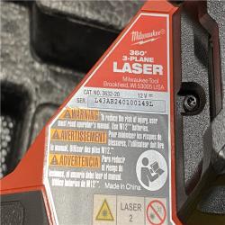 AS-IS Milwaukee 12-Volt Lithium-Ion Cordless Green 250 ft. 3-Plane Laser Level Kit