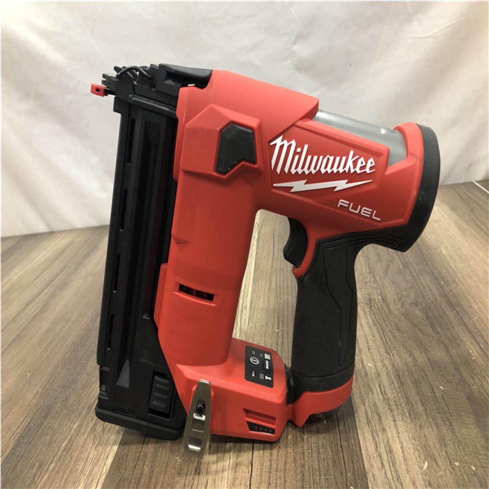 AS-IS Milwaukee FUEL 12-Volt Lithium-Ion Brushless Cordless 18-Gauge 1-1/2 in. Compact Brad Nailer (Tool Only)