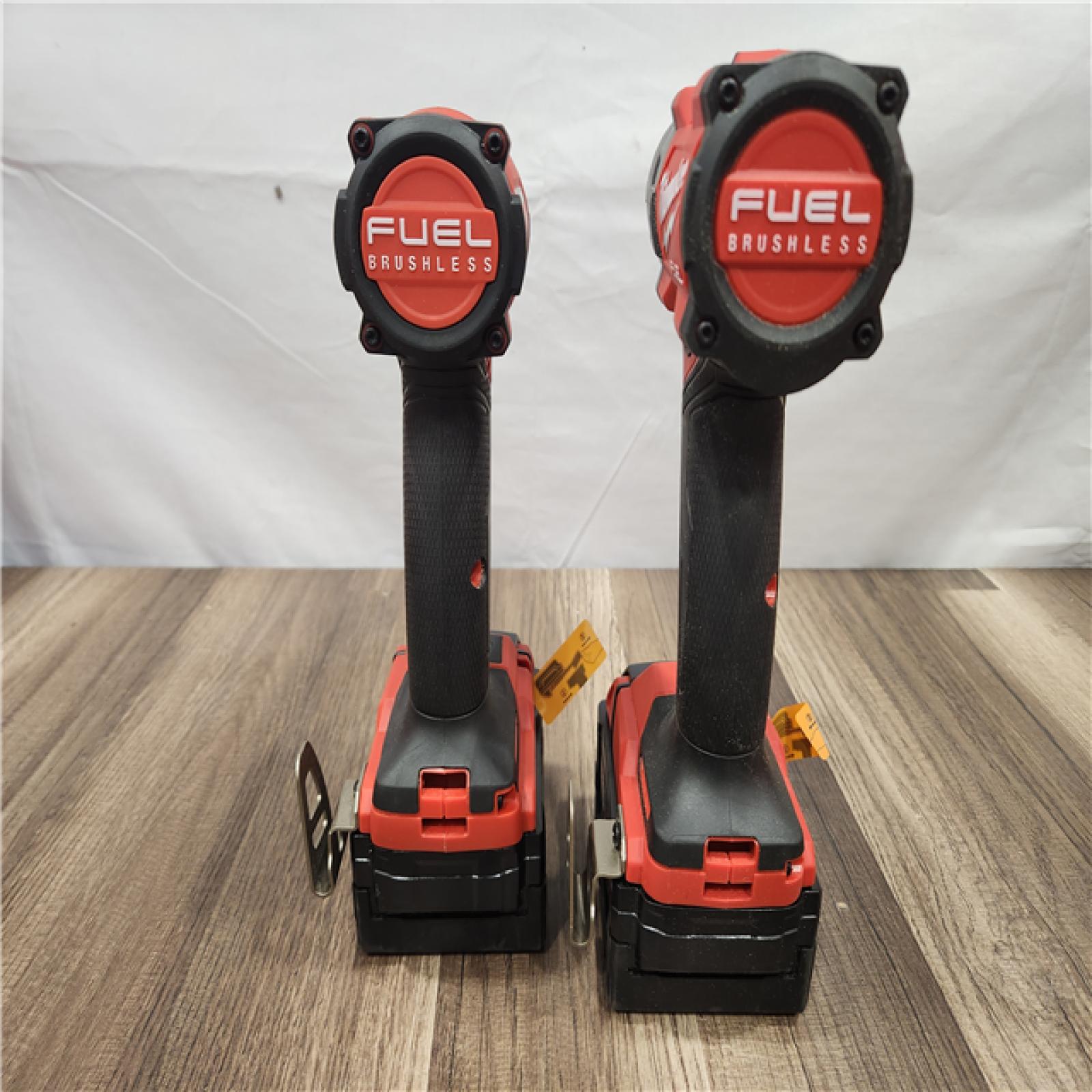 AS-IS- MILWAUKEE FUEL 18V Lithium-Ion Brushless Cordless Hammer Drill and Impact Driver Combo Kit