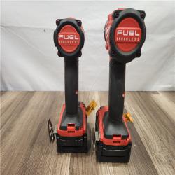 AS-IS- MILWAUKEE FUEL 18V Lithium-Ion Brushless Cordless Hammer Drill and Impact Driver Combo Kit