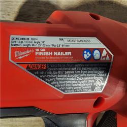 HOUSTON LOCATION - AS-IS Milwaukee 2839-20 M18 FUEL 15 Ga. 18 Volt Brushless Angled Finish Nailer (TOOL ONLY)