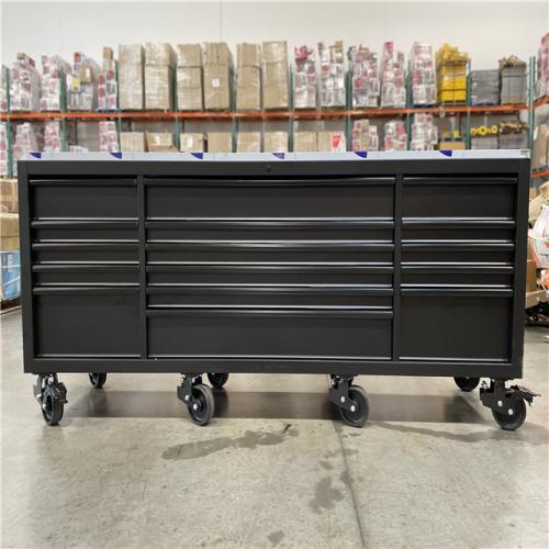DALLAS LOCATION- AS-IS HUSKY 96 in. W x 24 in. D 16-Drawer Heavy-Duty Mobile Workbench