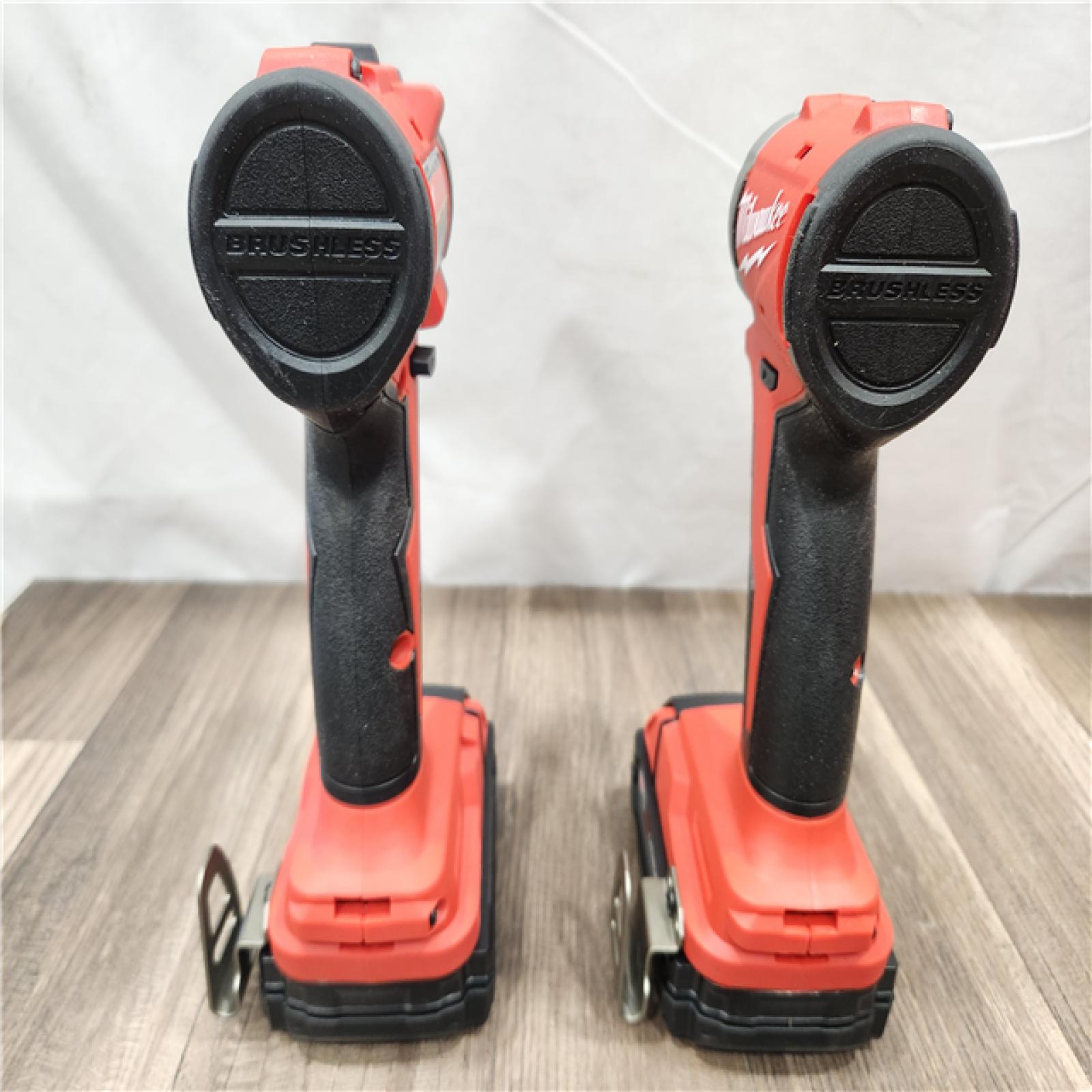 AS-IS- Milwaukee M18 Compact Brushless 2-Tool Combo Kit