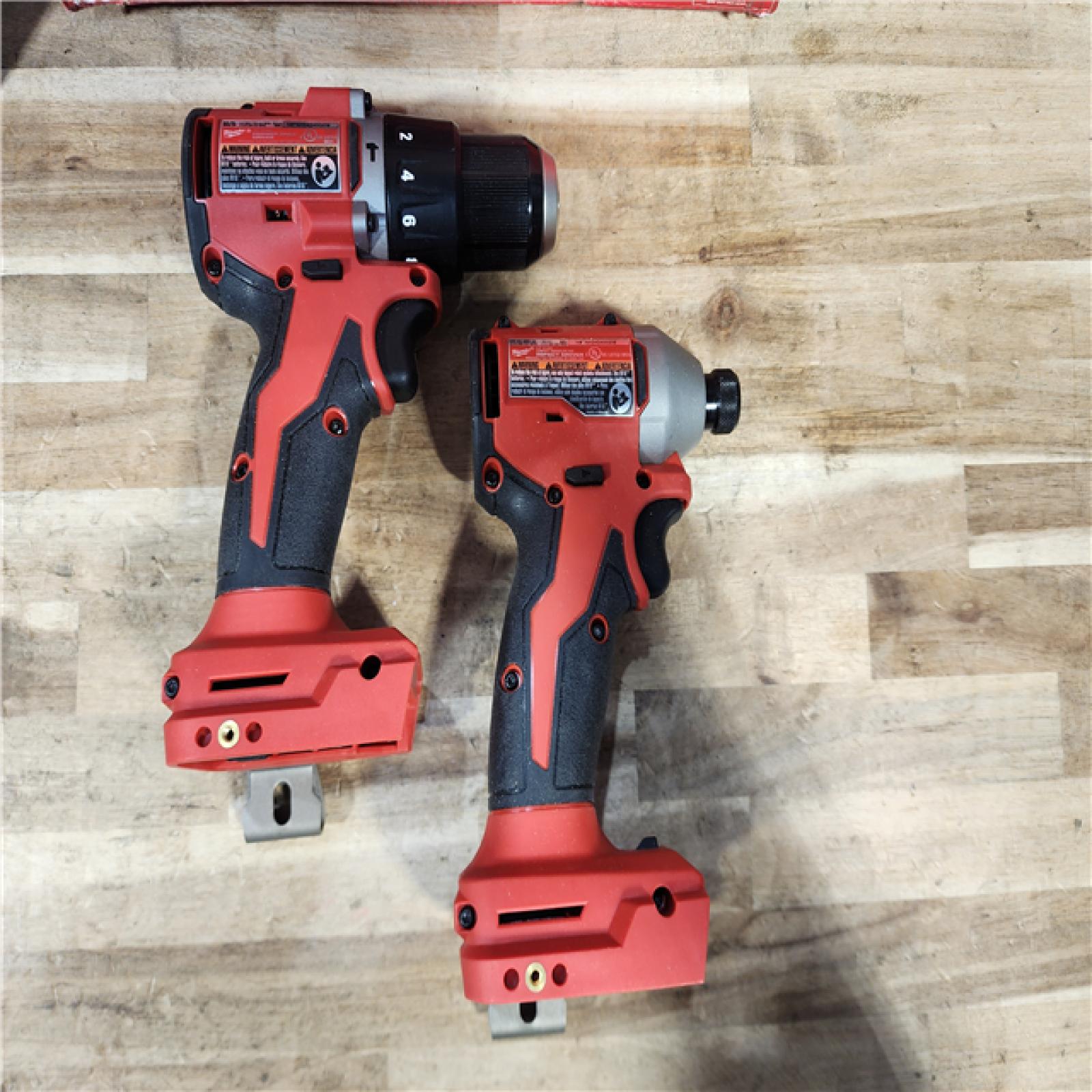 HOUSTON LOCATION - AS-IS Milwaukee 18-Volt Lithium-Ion Brushless Cordless Compact Hammer Drill/Impact Combo Kit